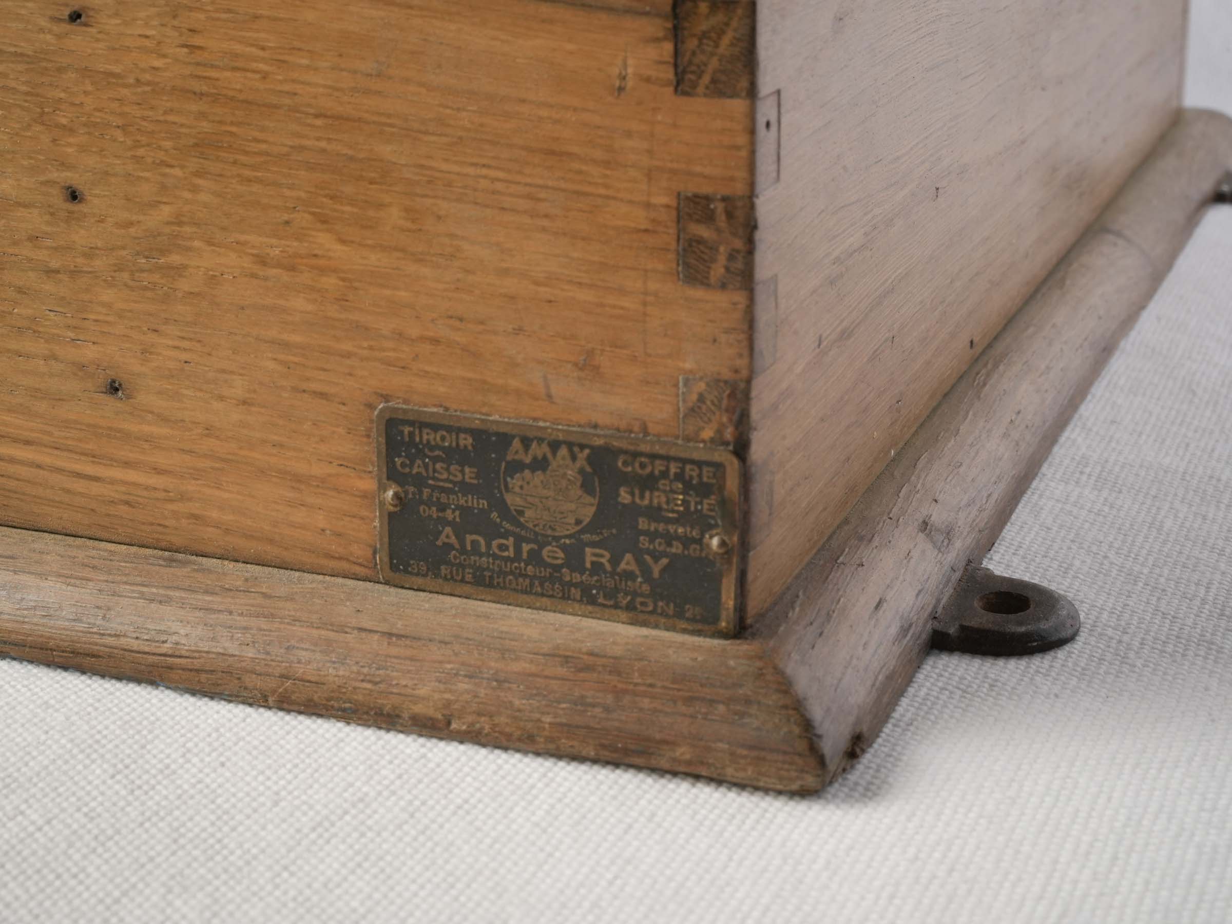 Distinctive wooden cash drawer