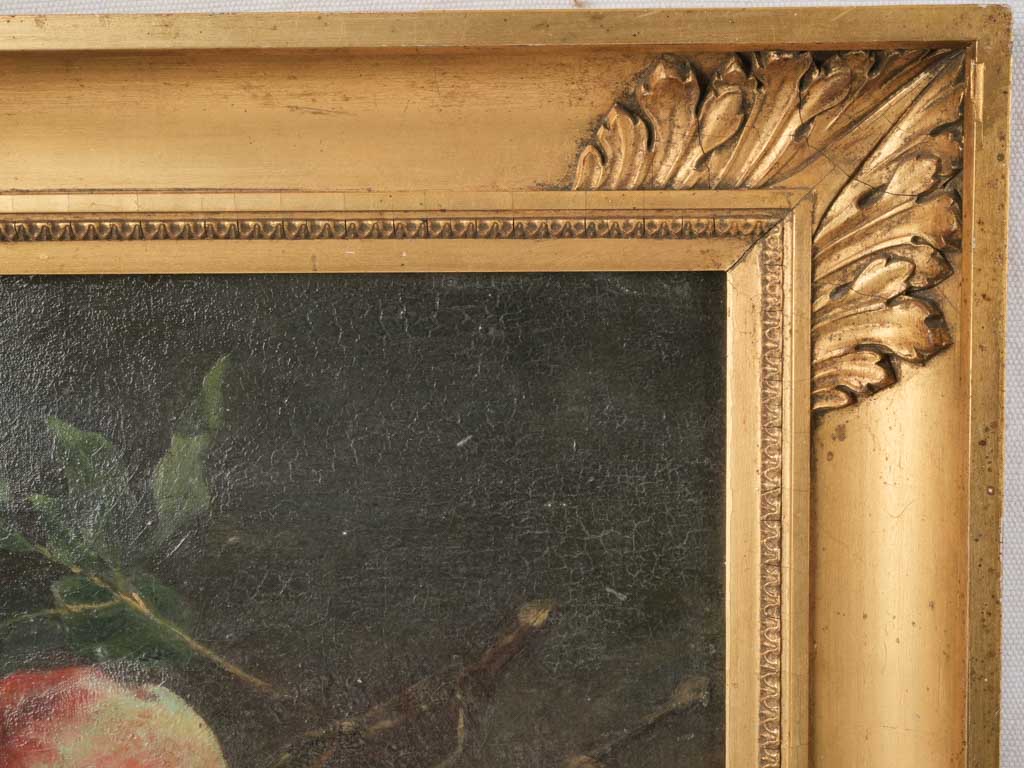 Antique craquelure art piece