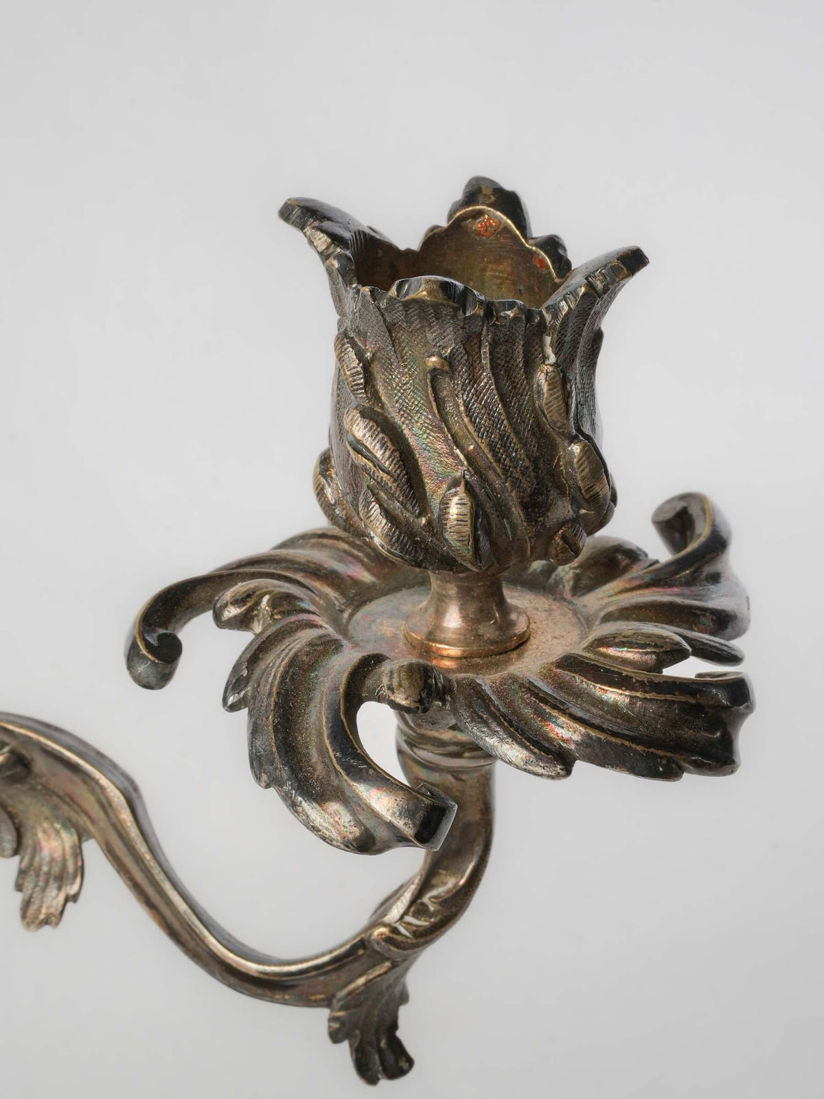 Petite acanthus leaf candelabra