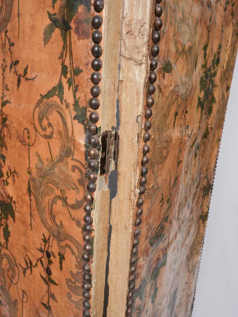Studded wooden antique screens