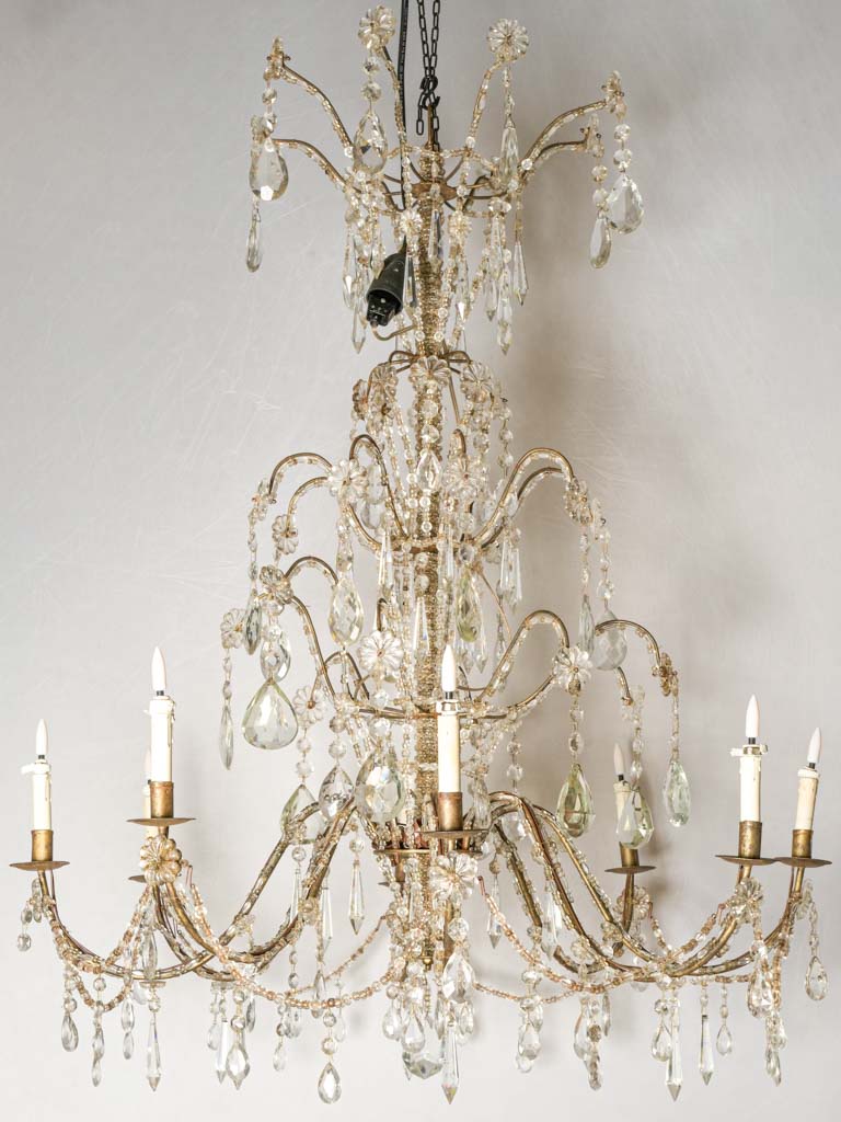 Exquisite, large, rare crystal chandeliers