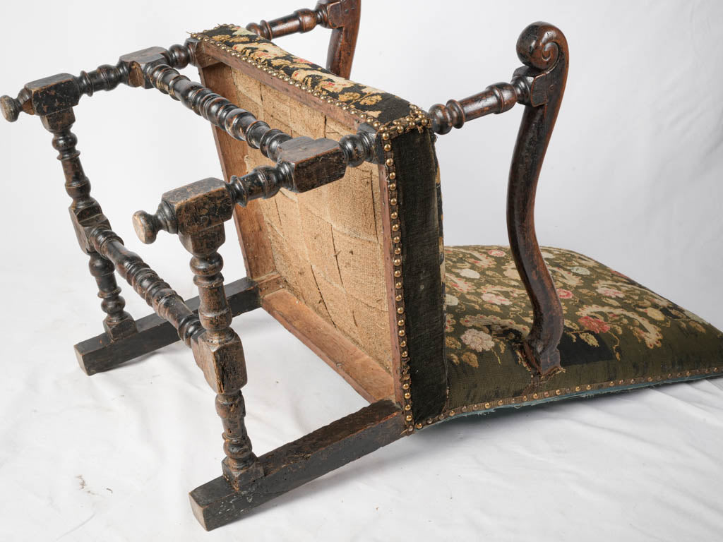 Romantic grandeur tapestry armchair