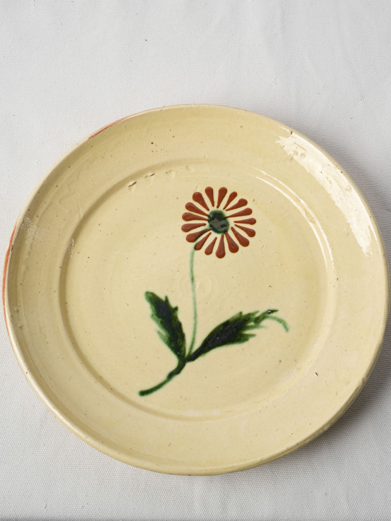 Antique French terracotta wall plate