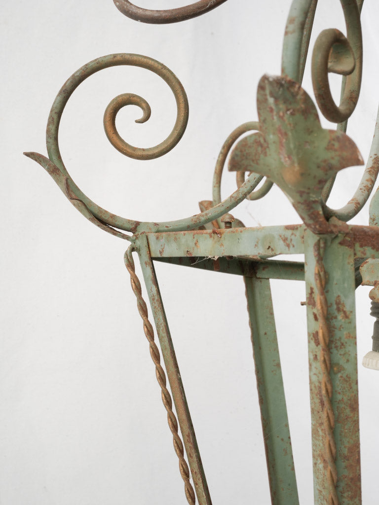 Twisted strapwork hanging lantern