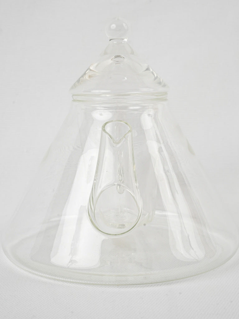 Ornate artisan glass tea pot