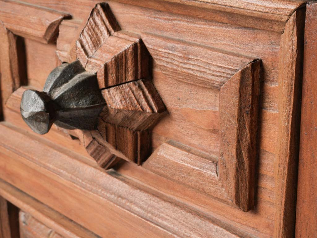 Texture-rich narrative cabinet