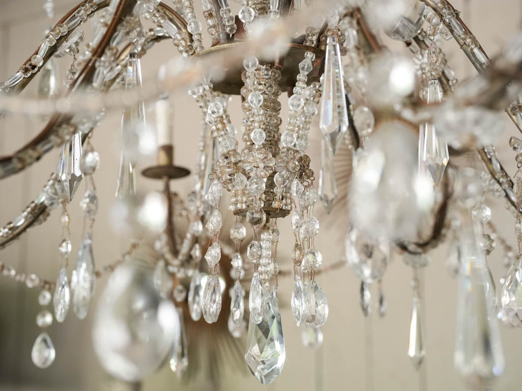 Rare, exquisite, antique crystal chandeliers