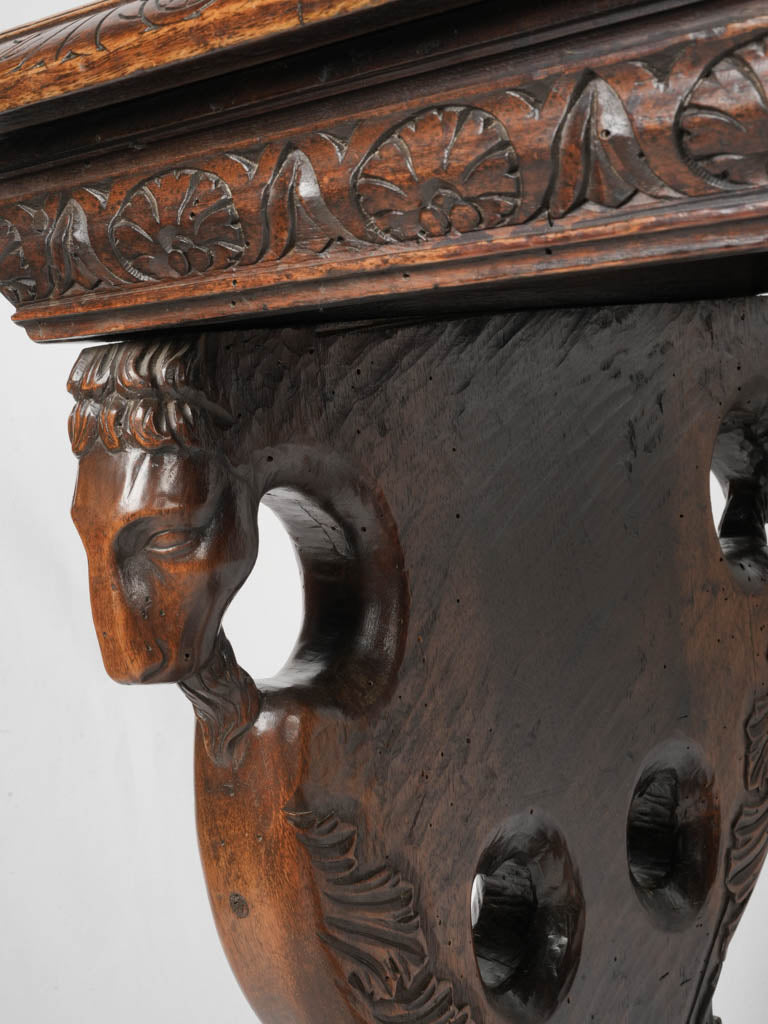 Artisan craftsmanship walnut table