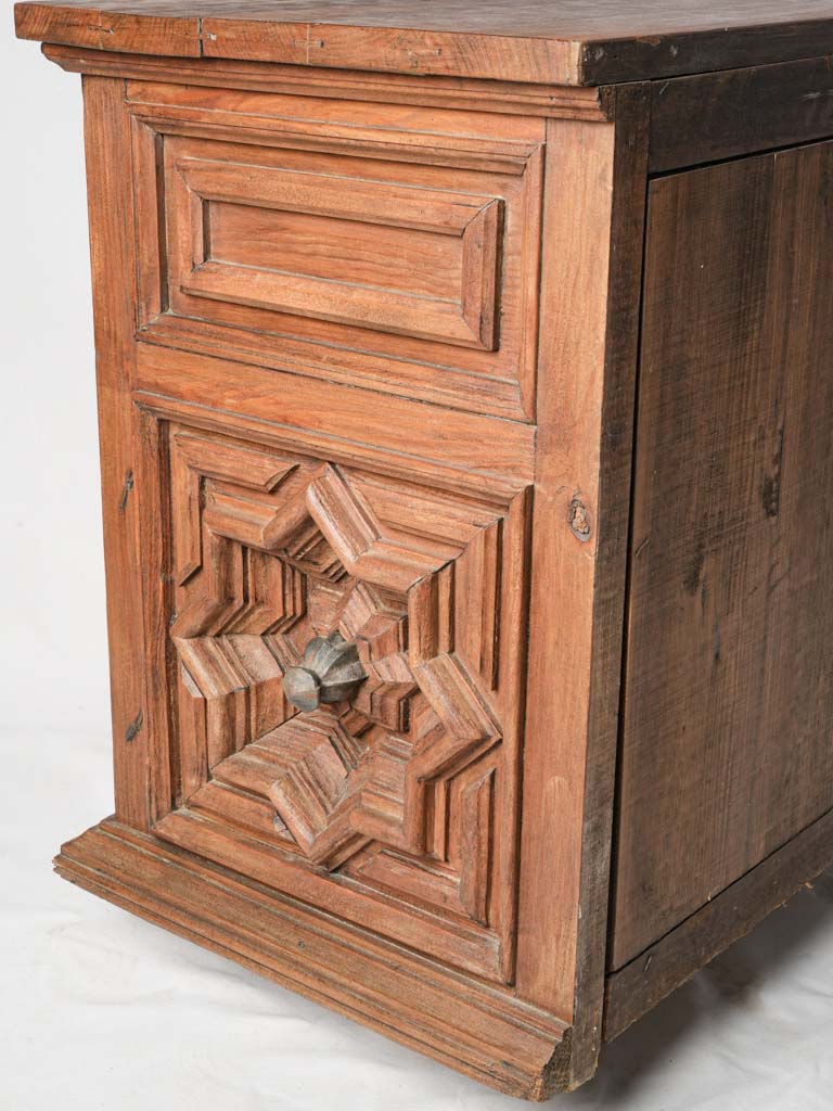 Geometric patterned cabinet
