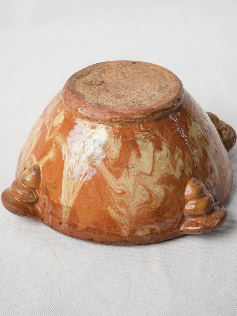 Aged French pottery kitchenware