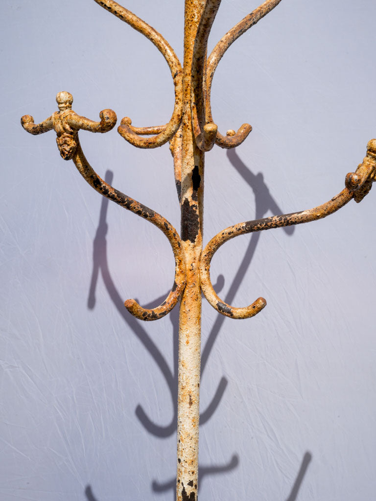 Aged, Stylish, Cast Iron Hall Rack