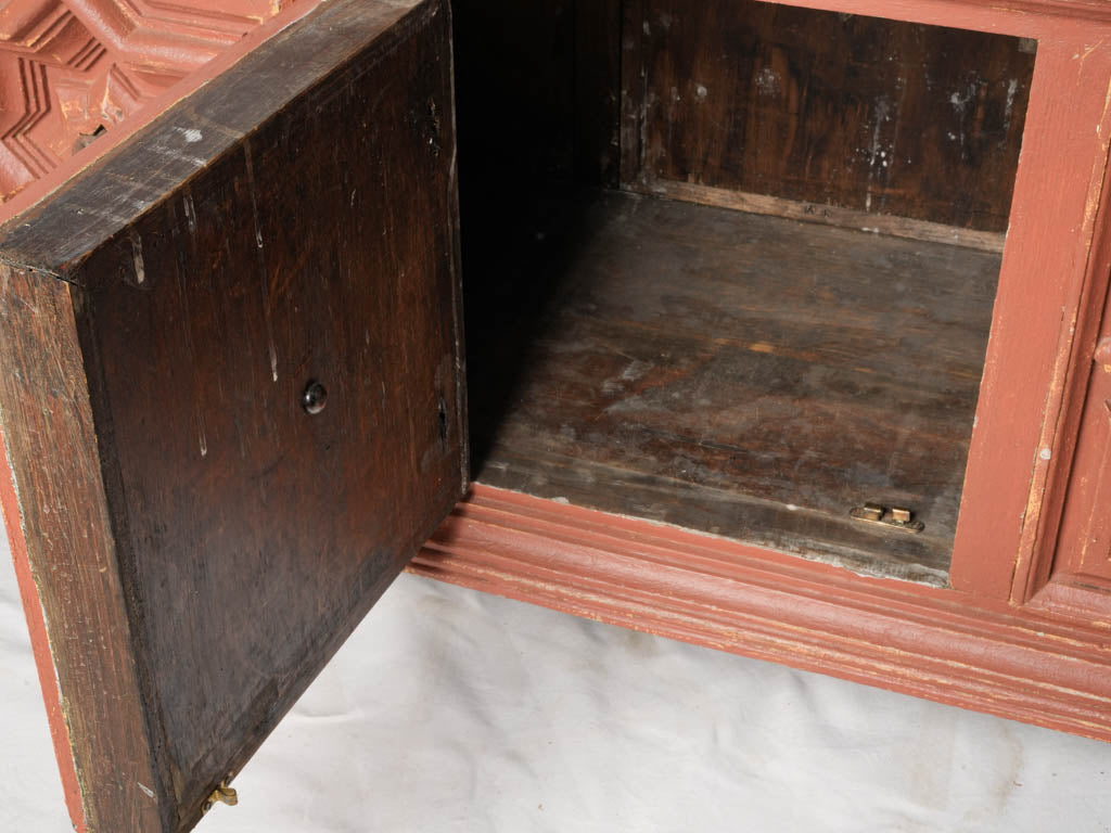 Aged French-style wooden furniture