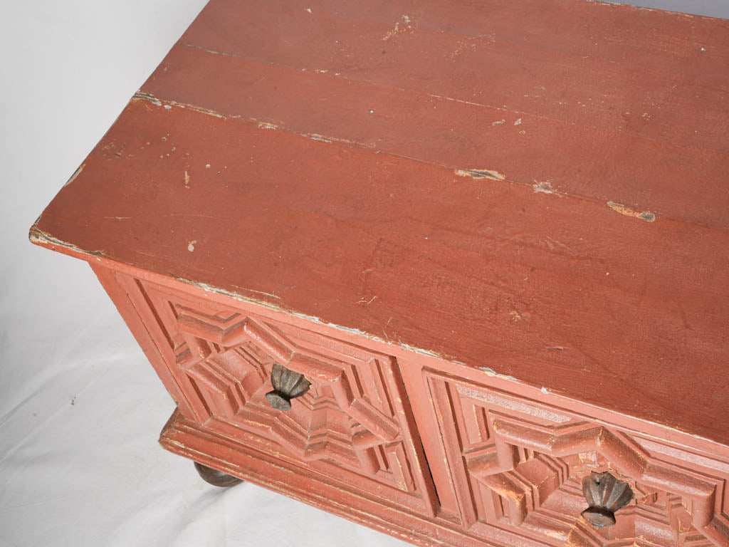 Turned wooden feet sideboard