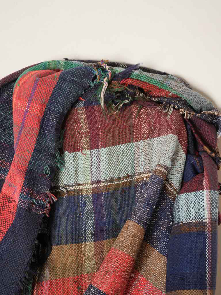 Subtly colored Berber cotton blanket