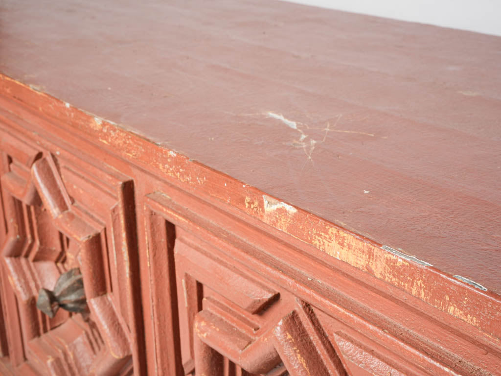 Distinctive starburst motif sideboard