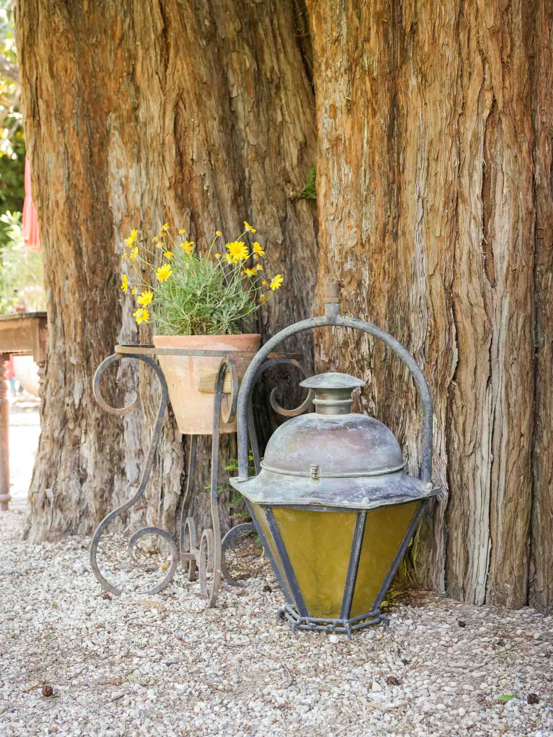 Mid-century large decorative hanging lantern