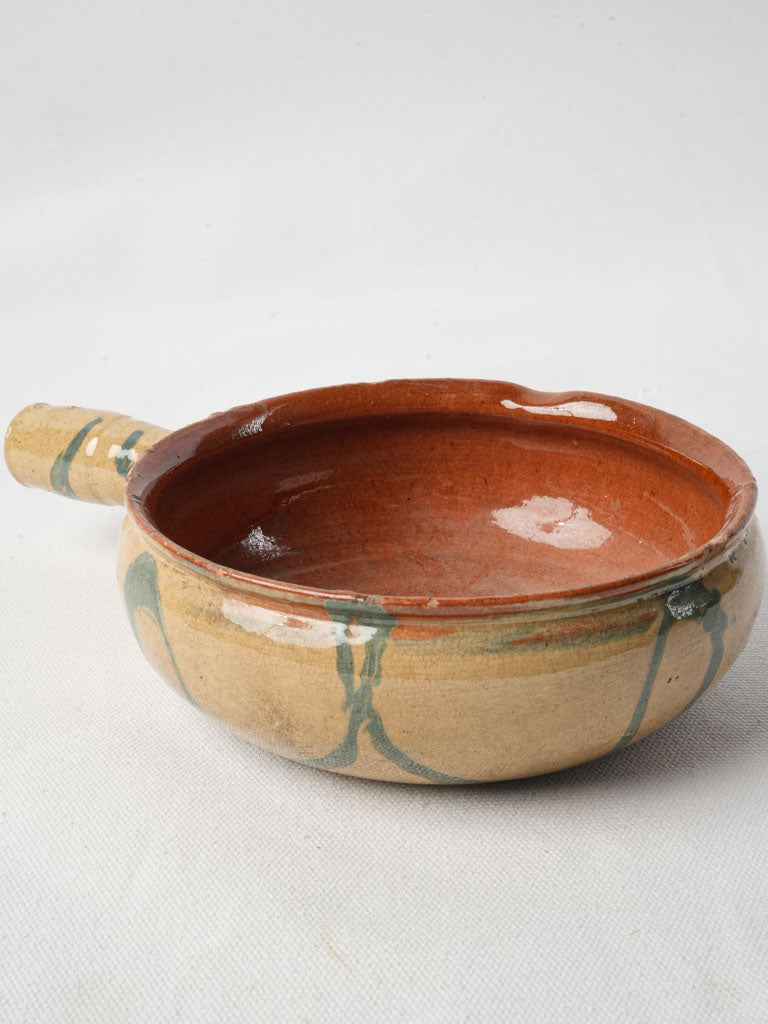 Vintage glazed poêlon cookware