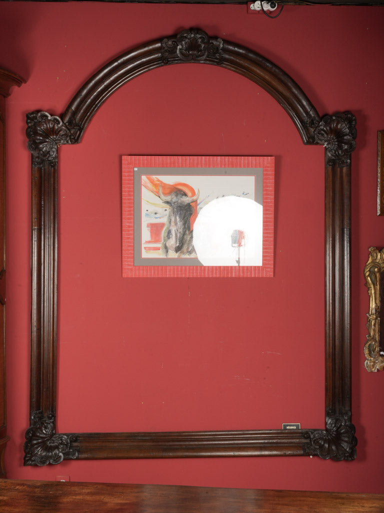 Meticulously crafted vintage walnut frame