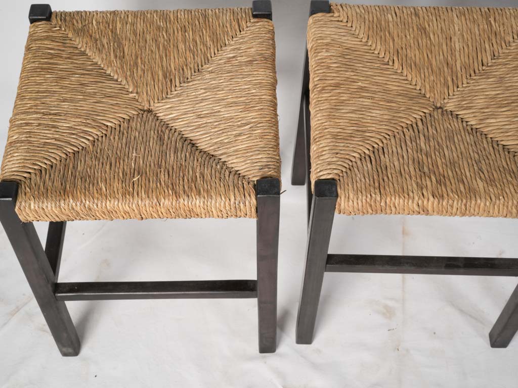 Durable charming woven straw stools