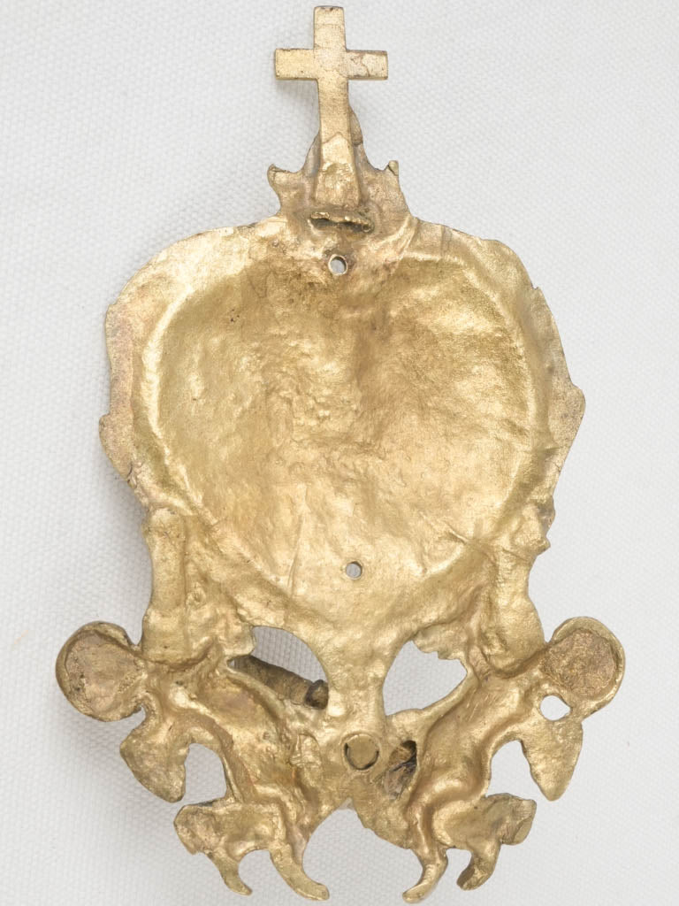 Ornamental Roman Catholic holy water font