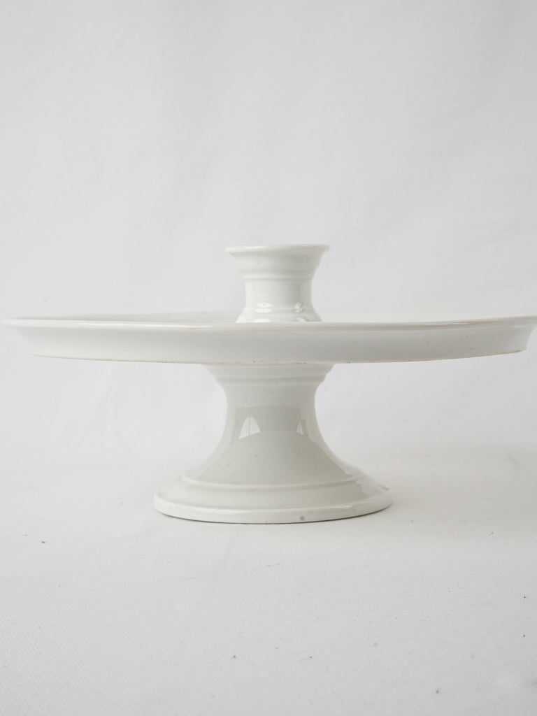 Timeless rotating porcelain presentation stand