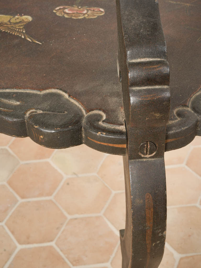 Decorative motif-laden tiered table