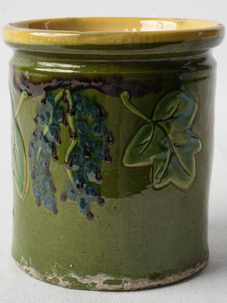 Antique Savoie ceramic container
