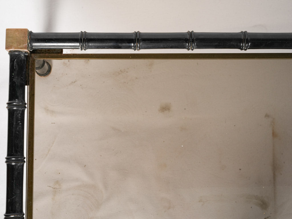 French faux-bamboo design table