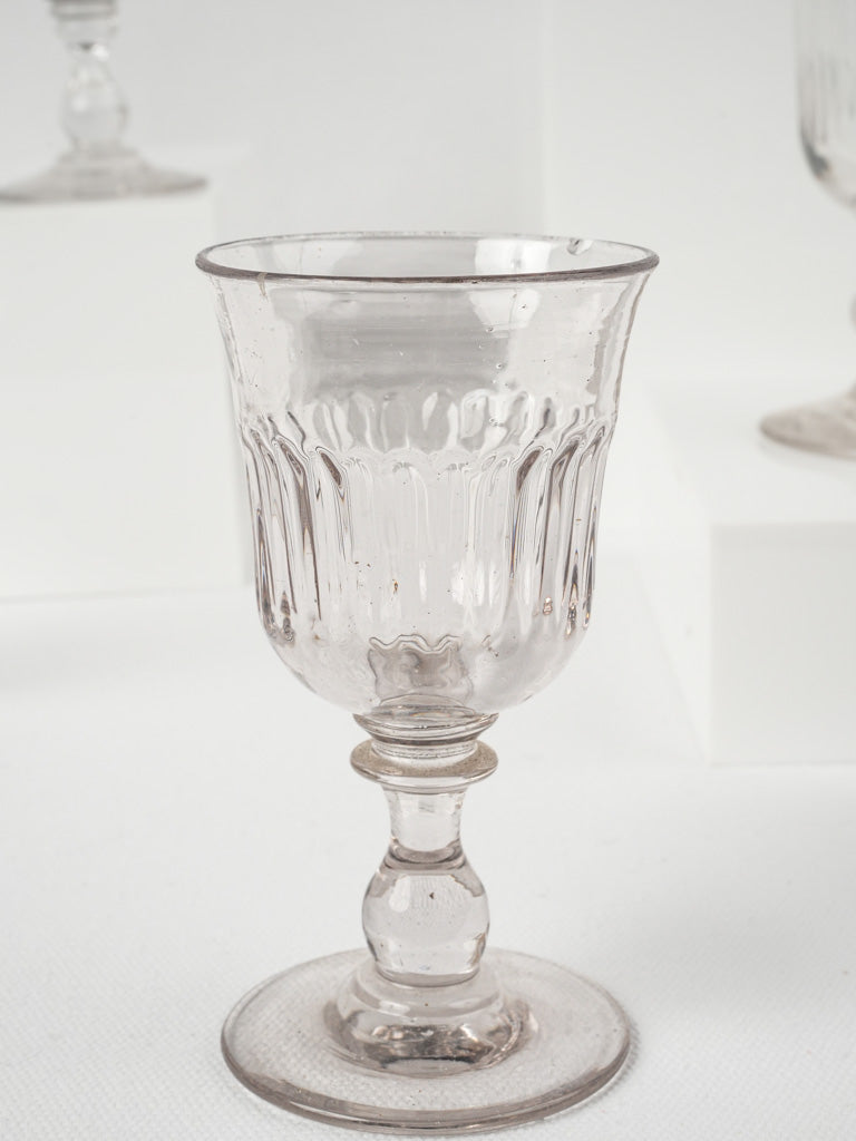 Delicate Victorian stemware collection