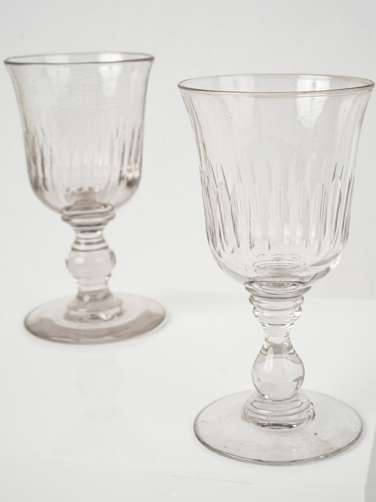 Elegant collectible wine glass set