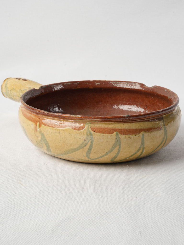 Handcrafted glazed ceramic cookware