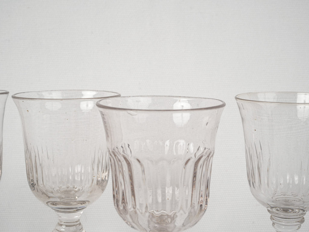 Charming old-world wine glass set