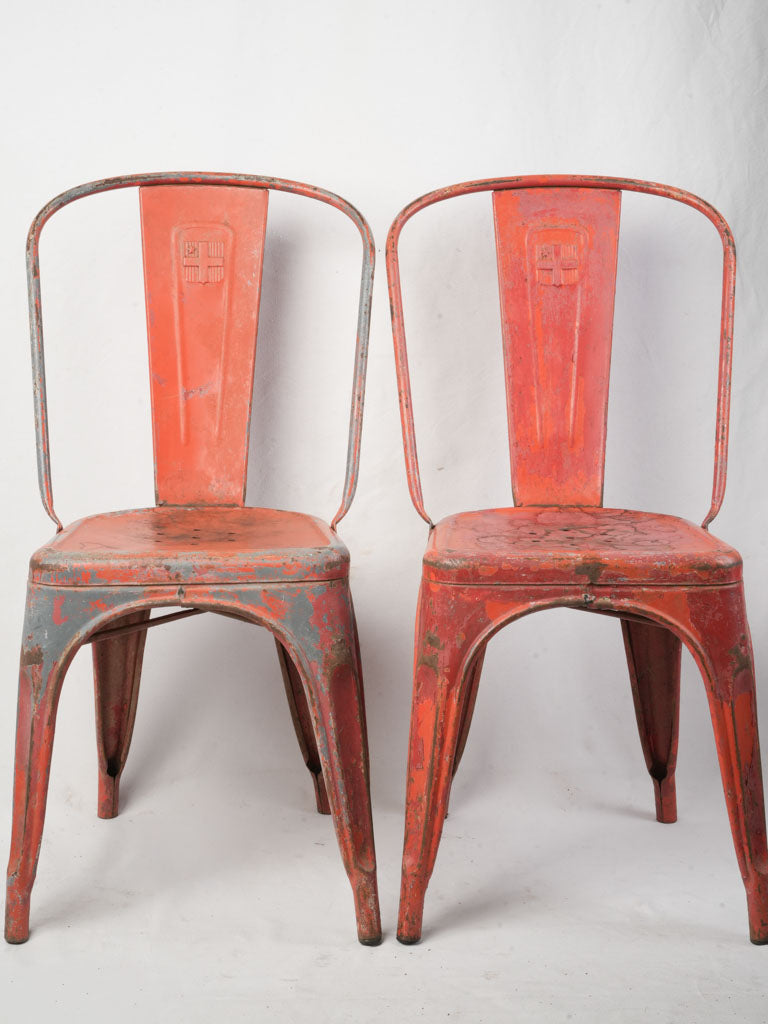 Perforated seat retro chairs
