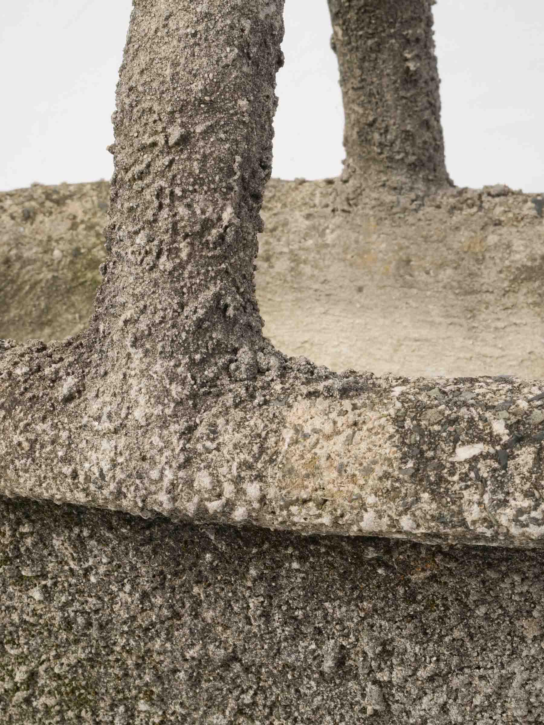 Aged charcoal French garden planters