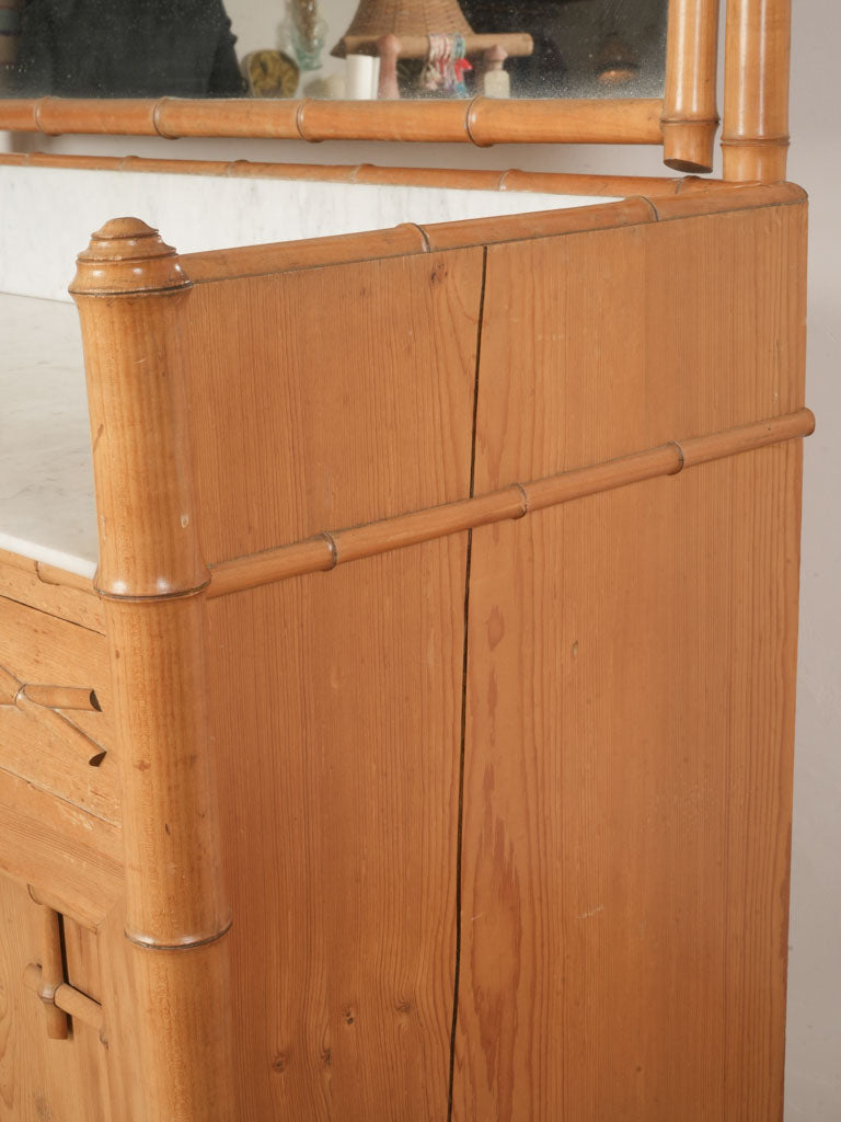 Honey-toned fruitwood dresser