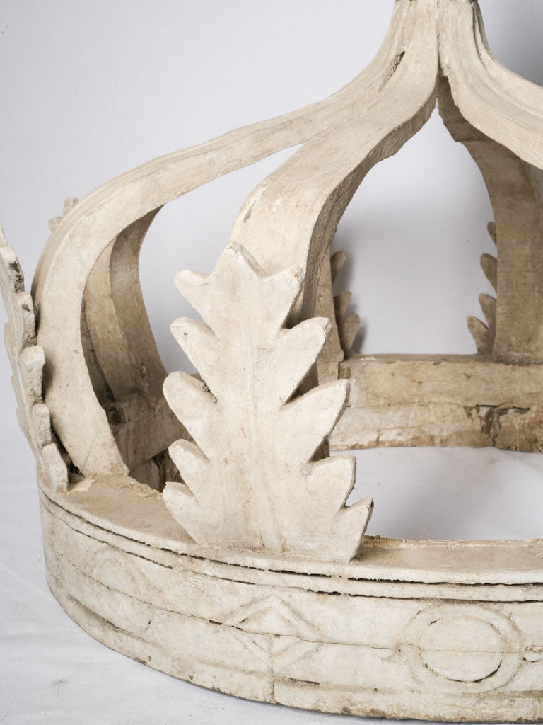 Decorative handmade wood coronet