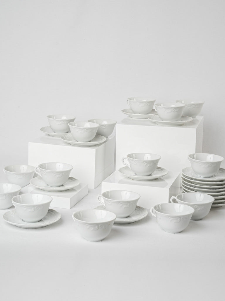 Vintage Limoges porcelain coffee cups & saucers