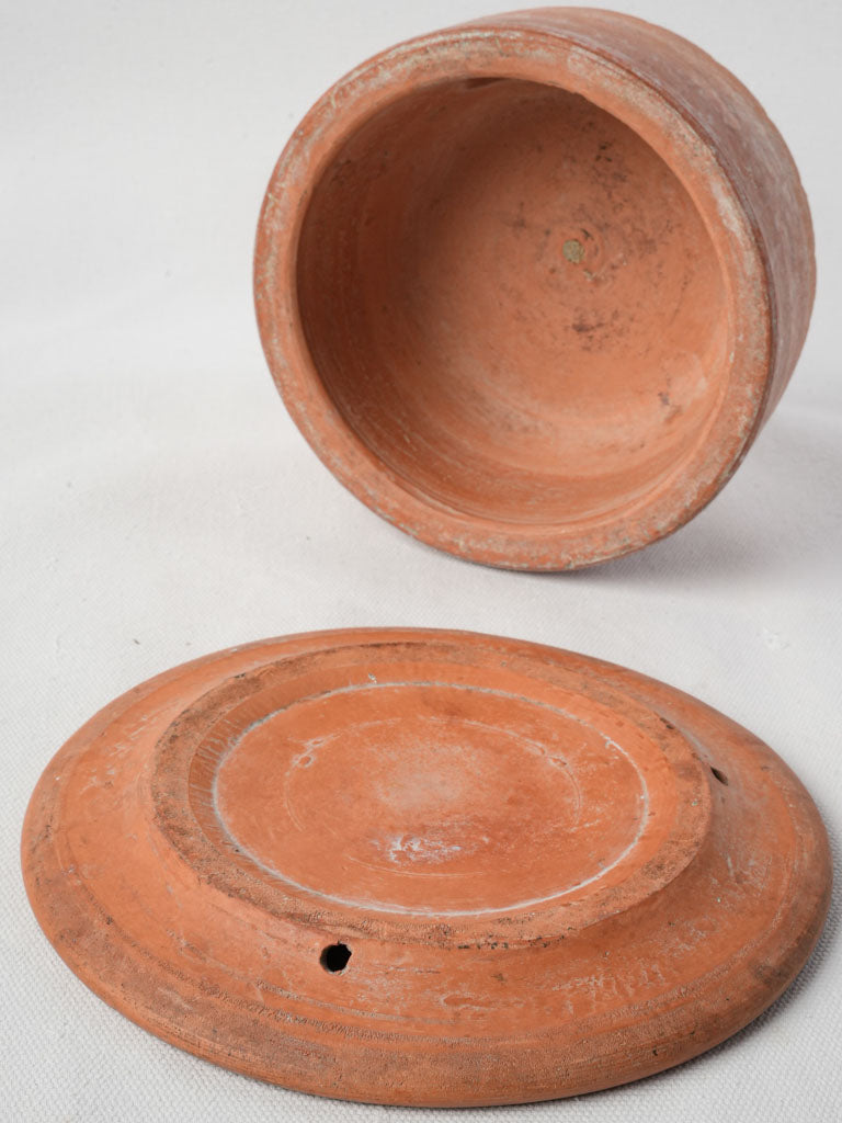 Antique ceramic butter container