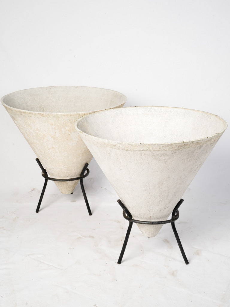 Muted earthy tone planters