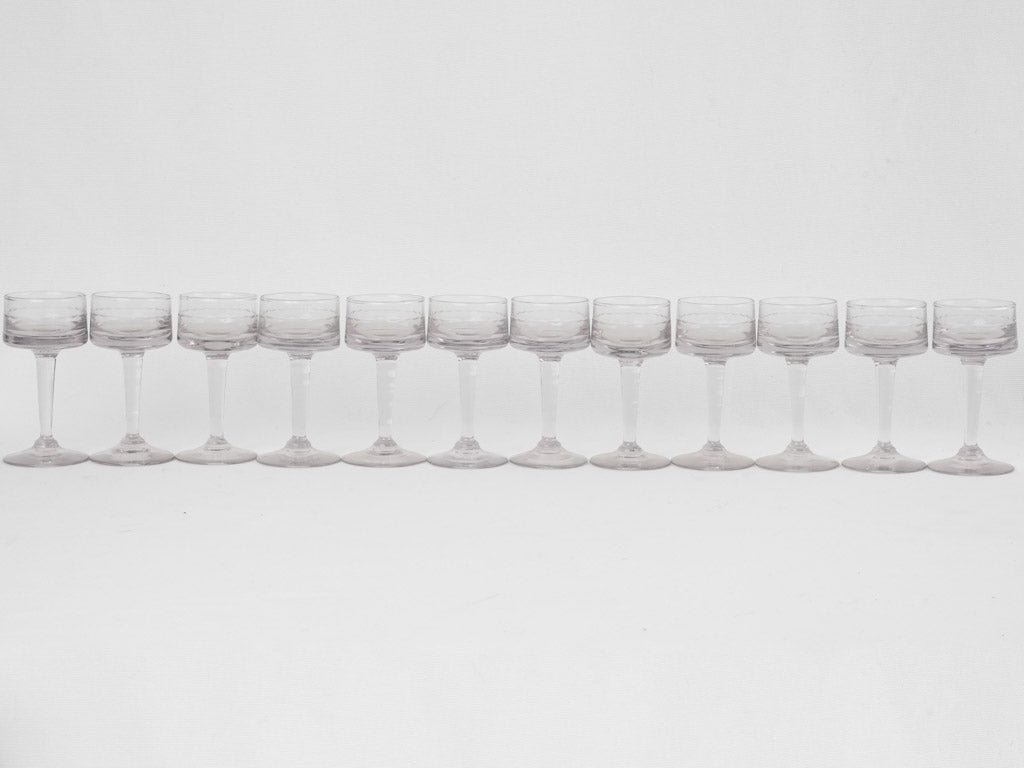 Elegant long-stemmed glass aperitifs