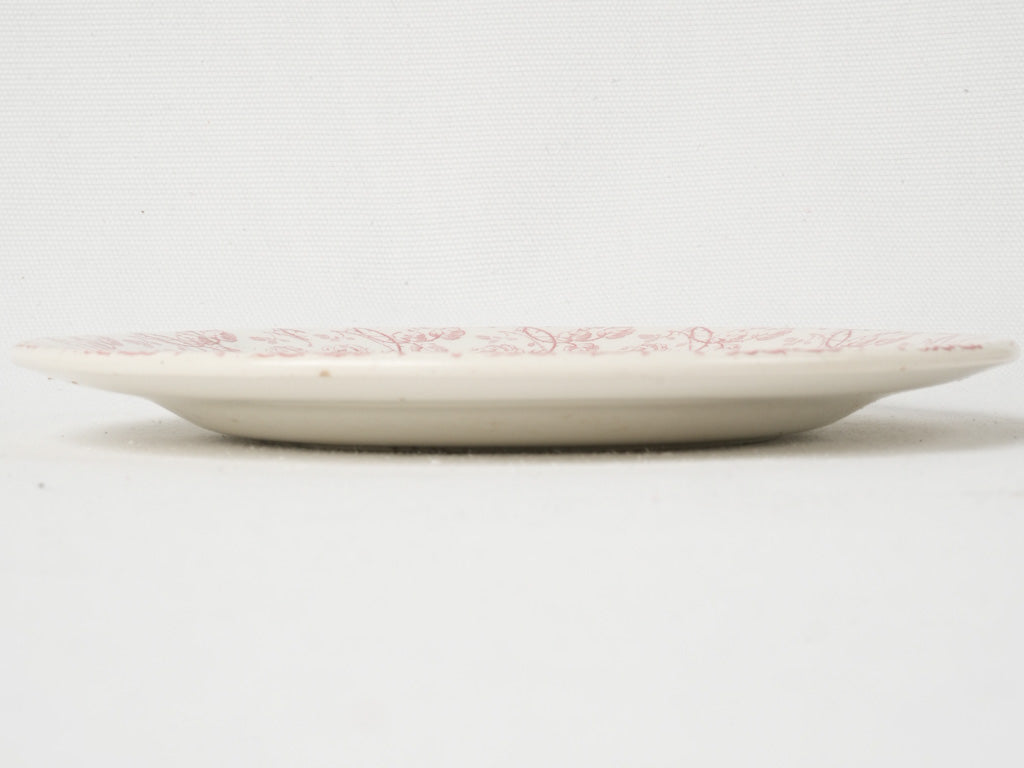 Antique French Rose Garland Plates