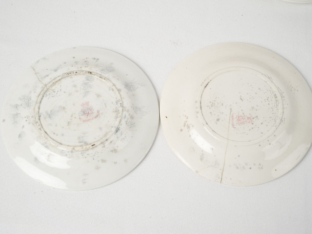 Charming Gien Pink Rose Plates