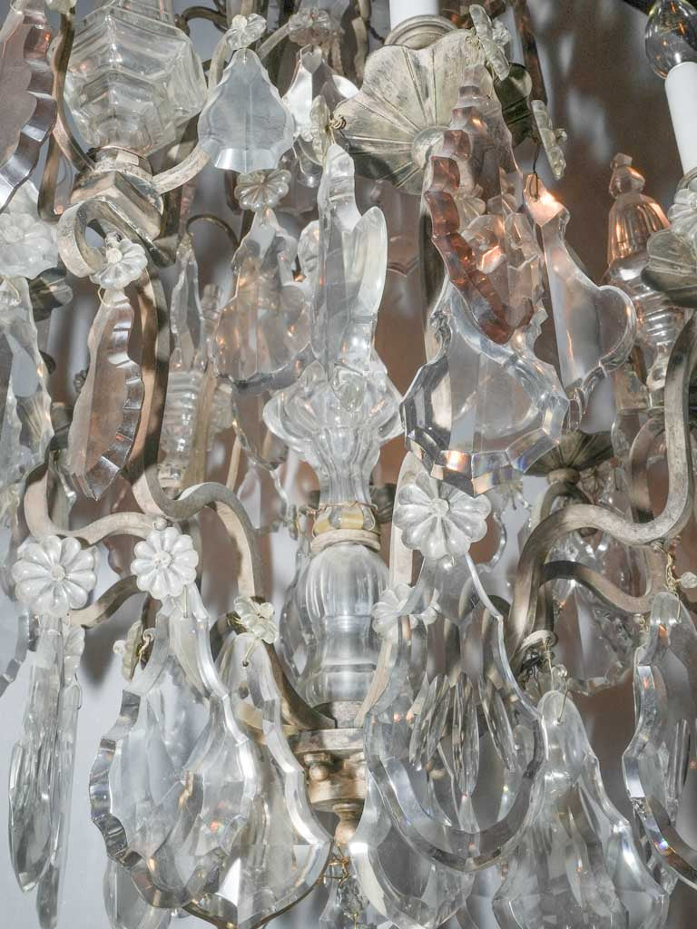 Elegantly Decorative French Bronze Chandelier