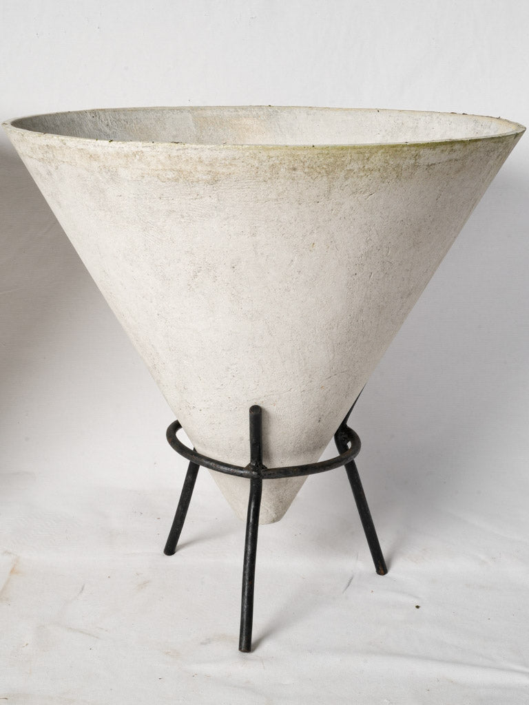 Artistic mid-20th-century flowerpots