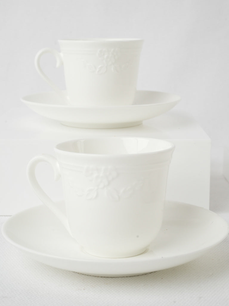 Classic set of Villeroy & Boch coffee cups.