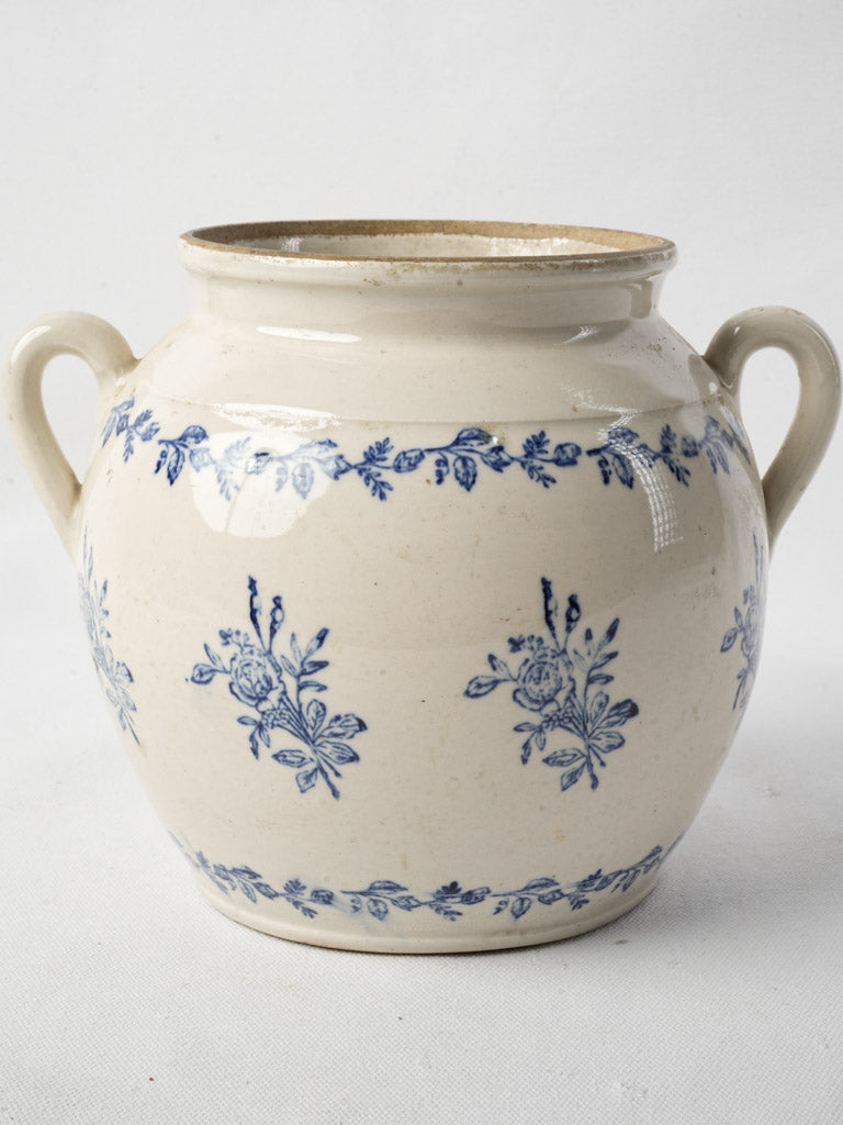Classic French Floral Decorated Jar