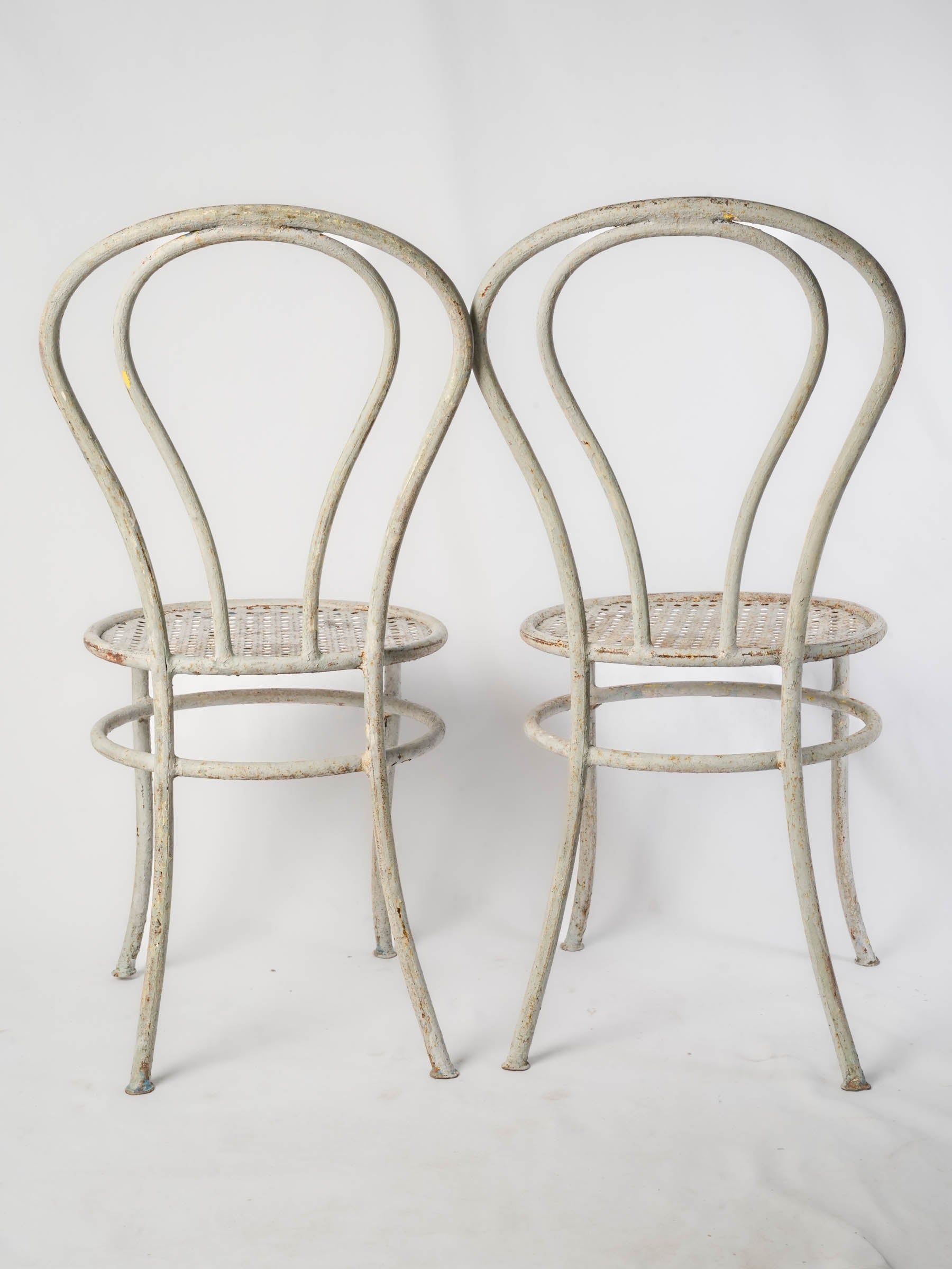 Patina-rich terrace bistro chairs
