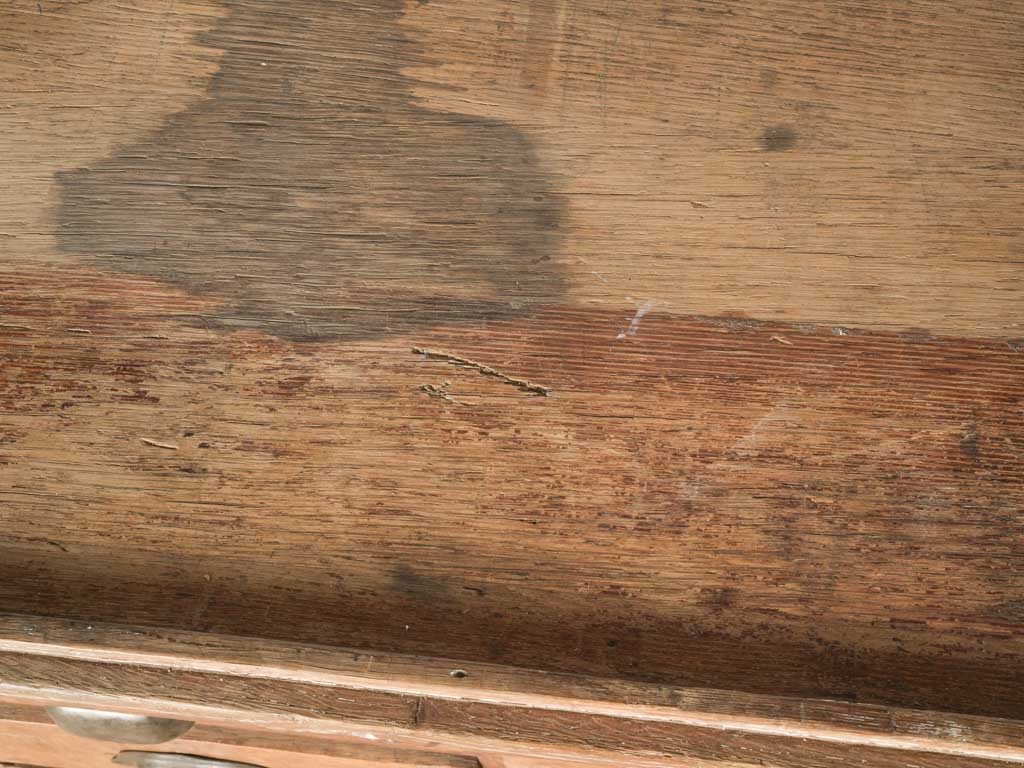 1930s French Oak Shop Drawer Cabinet - 56"