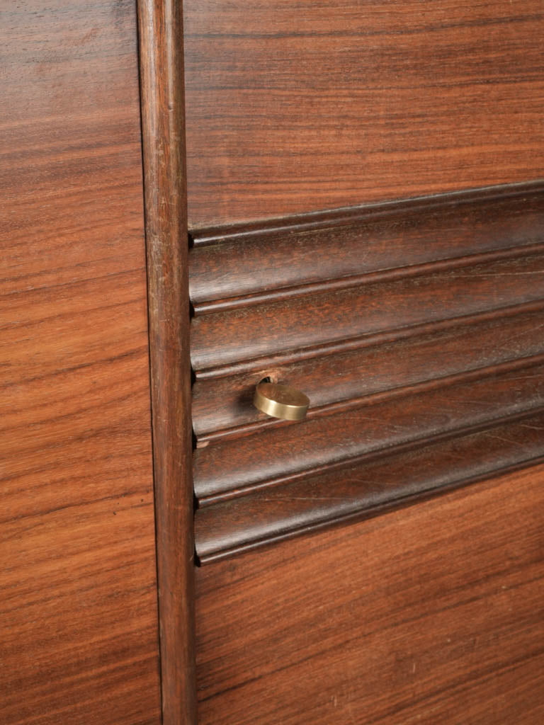 Stylish bronze-accented office cabinet