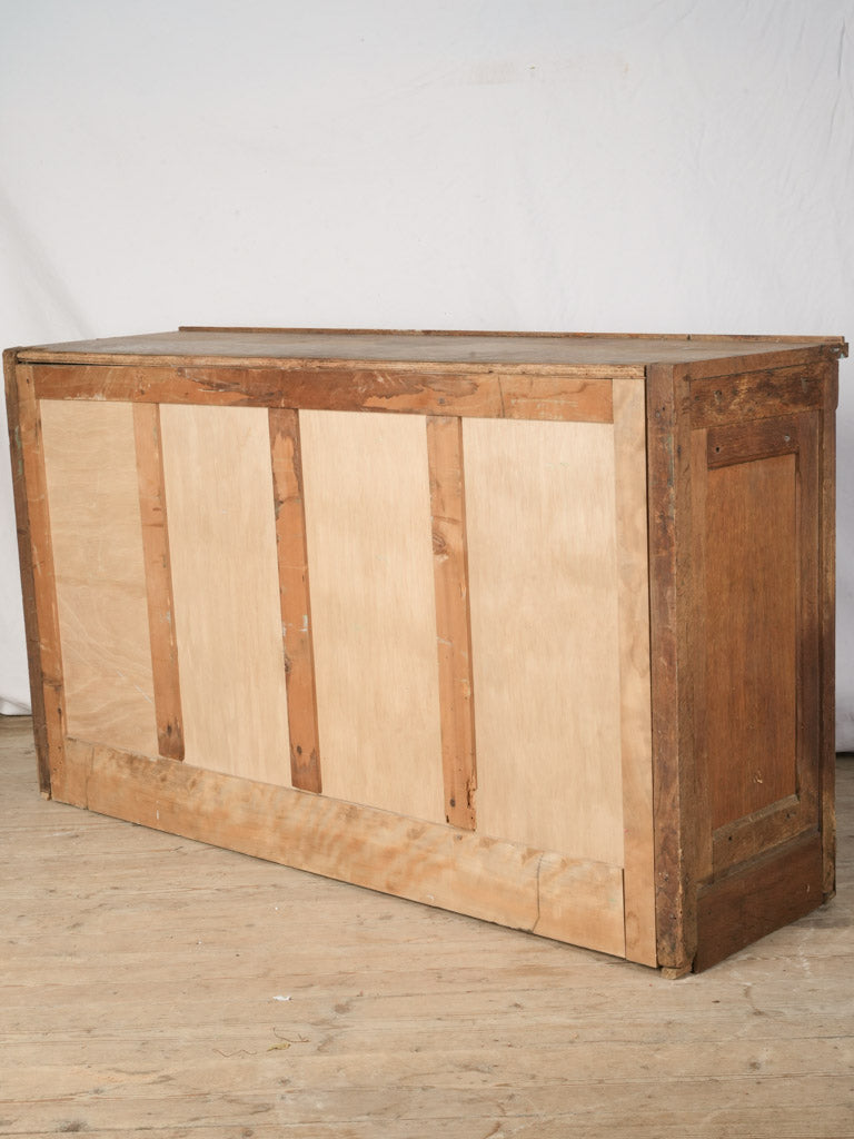 1930s French Oak Shop Drawer Cabinet - 56"